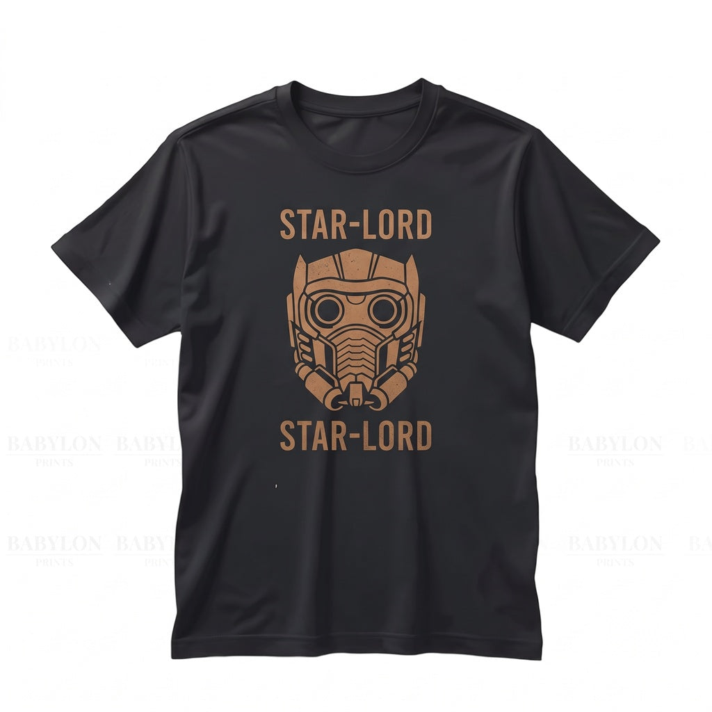 Vintage Peter Quill Retro Space Hero Graphic Apparel for Couples, Casual Cotton Unisex TShirt