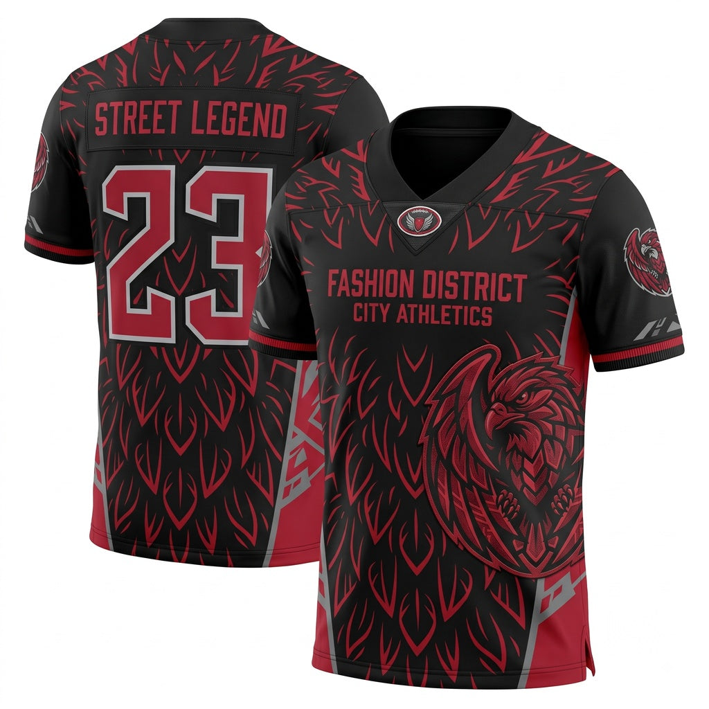 Unisex Stitched Game Day Football Fan Jersey - Breathable Lightweight Mesh Athletic Top
