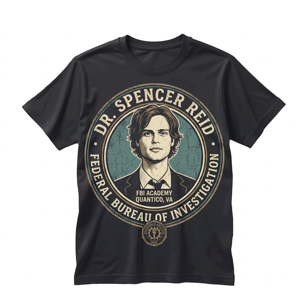 Spencer Reid FBI Genius Profiler Graphic Crime Drama TV Series Fan Gift Unisex TShirt