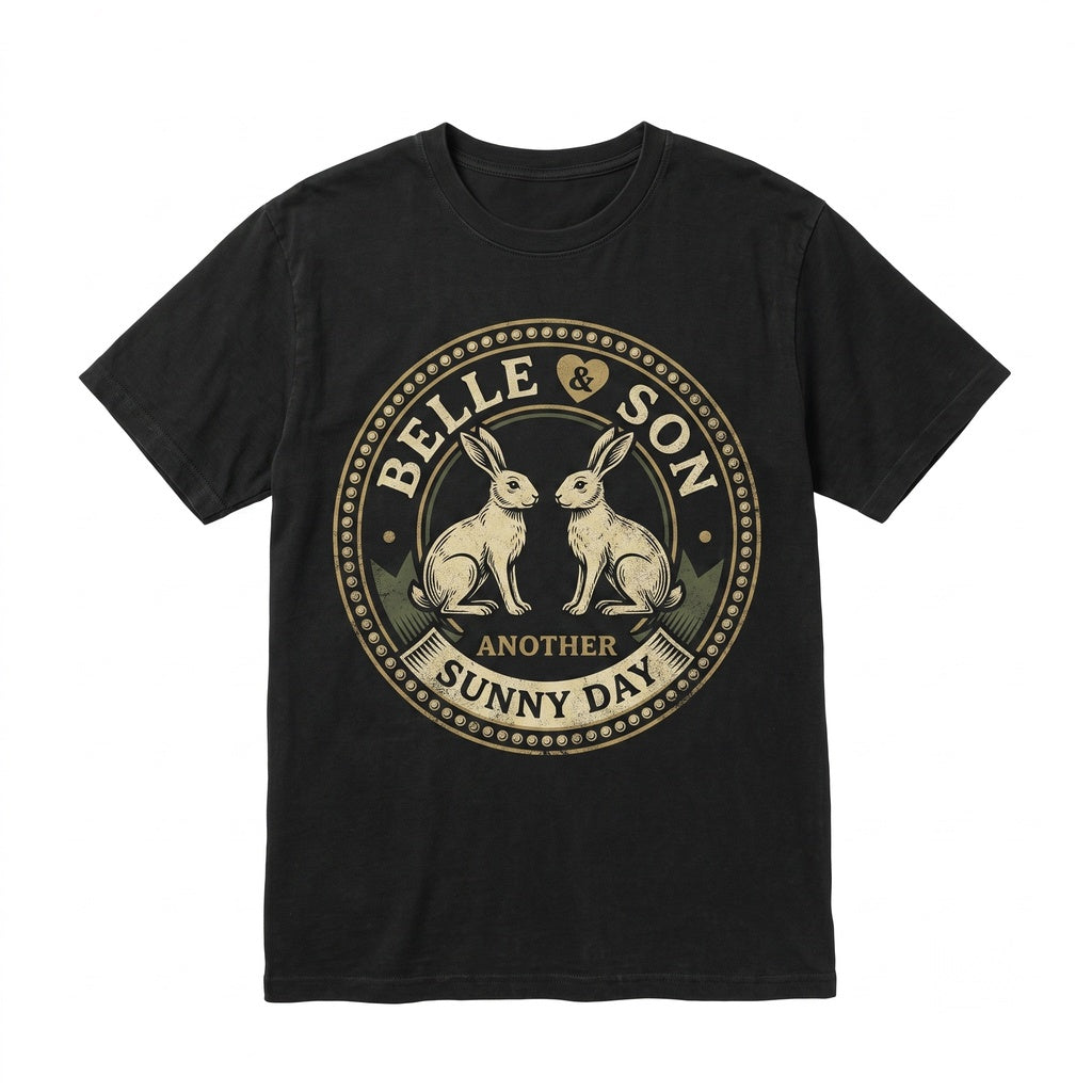 Belle and Sebastian Bunny Graphic Vintage Band Cotton Top Unisex TShirt