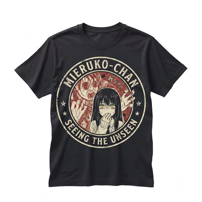 Japanese Streetwear Horror Anime Aesthetic Alt Harajuku Girl Graphic Unisex TShirt