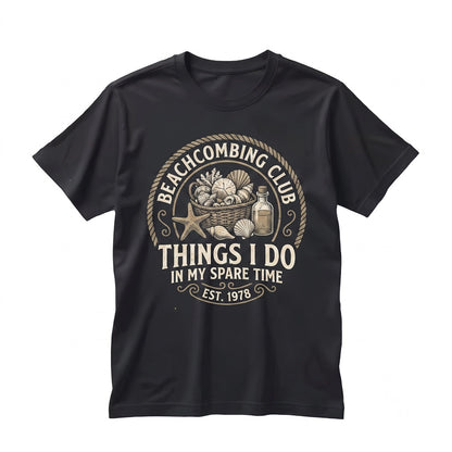 Vintage Distressed Graphic Beachcombing Sea Glass Collector Coastal Unisex TShirt