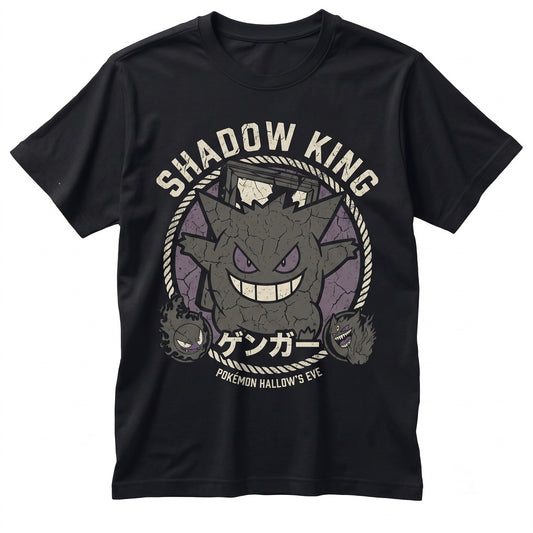 VintageVintage Washed Gengar Evolution Gastly Haunter Anime Spooky Ghost Type Sleeveless Top Gift Unisex TShirt
