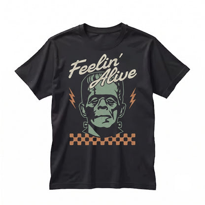Retro Frankenstein Horror Movie Graphic Vintage Classic Spooky Gothic Creature Apparel Unisex TShirt