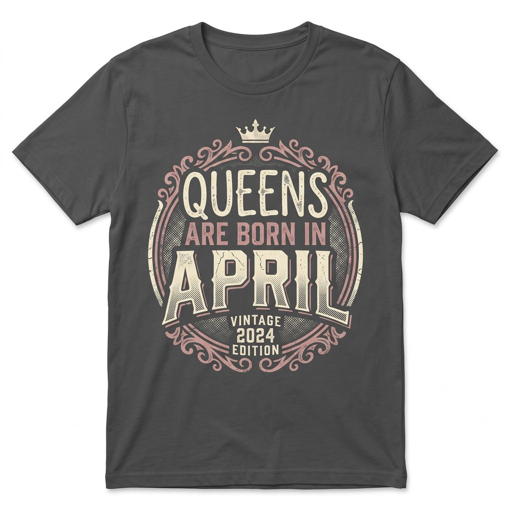 Birthday Queen Born In Custom Month Celebration Graphic Apparel Unisex TShirt