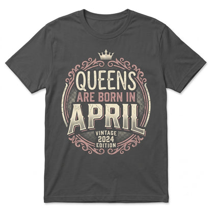 Birthday Queen Born In Custom Month Celebration Graphic Apparel Unisex TShirt