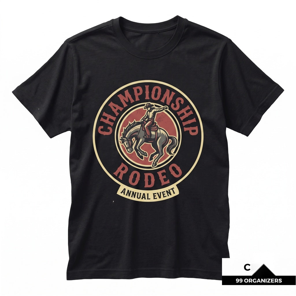 Vintage Rodeo Cowboy Bronc Rider Horse Western Graphic Unisex TShirt