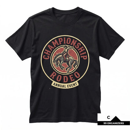 Vintage Rodeo Cowboy Bronc Rider Horse Western Graphic Unisex TShirt