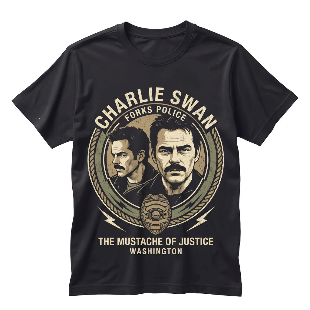 Vintage Charlie Swan Graphic Gift Apparel for Men and Women Unisex TShirt