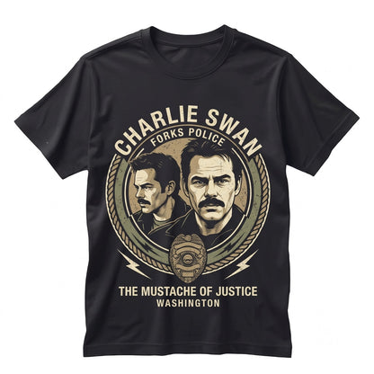 Vintage Charlie Swan Graphic Gift Apparel for Men and Women Unisex TShirt
