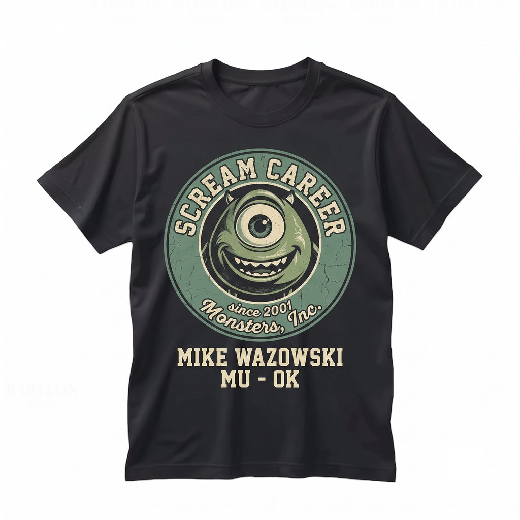 Oversized Mike Wazowski Funny Cute Meme Trip Graphic Cartoon Unisex TShirt