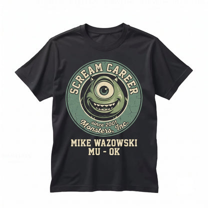 Oversized Mike Wazowski Funny Cute Meme Trip Graphic Cartoon Unisex TShirt
