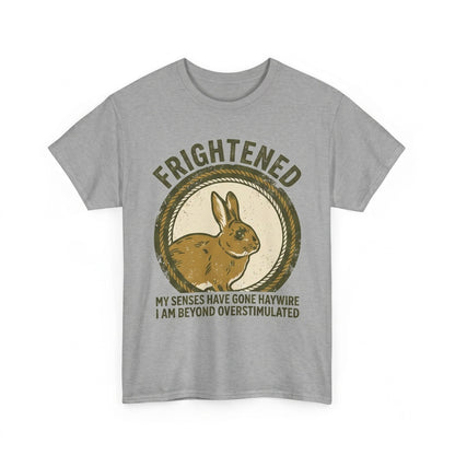 Vintage Japanese Frightened Rabbit Graphic Cotton Apparel Unisex TShirt