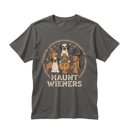 Cute Halloween Dachshund Wiener Dog Spooky Fall Season Doxie Graphic Unisex TShirt