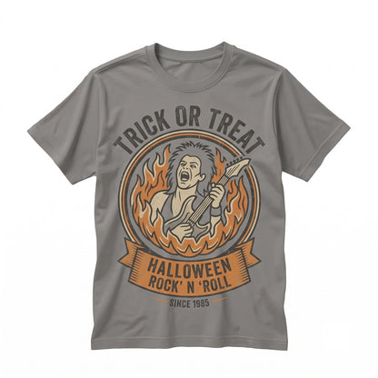 Trick Or Treat Halloween Spooky Pumpkin Candy Graphic October Apparel Unisex TShirt