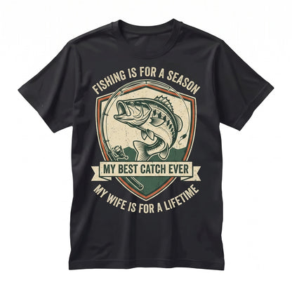 Funny Husband Fishing Gifts For Men Dad Him Hubby Unisex TShirt