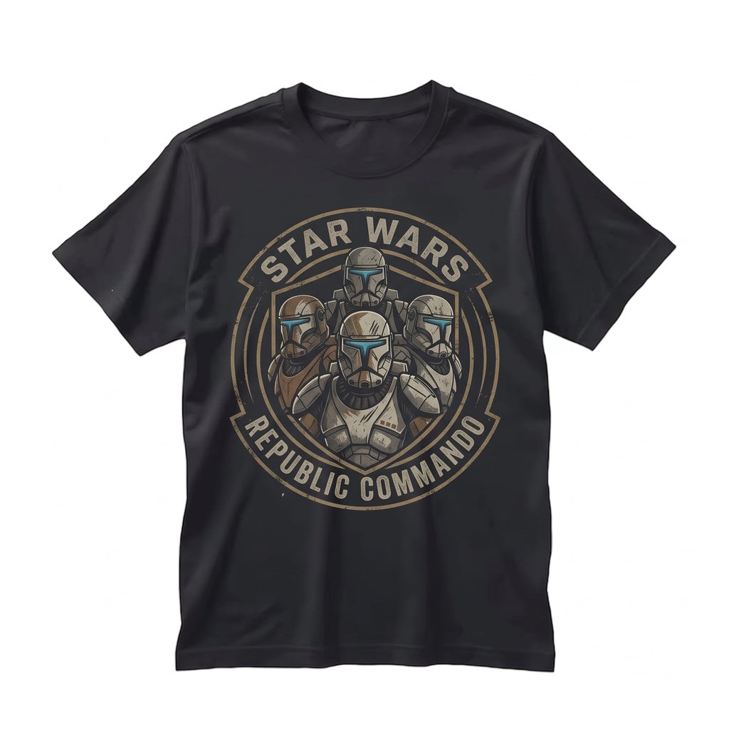 Oversized Clone Commando Trooper Bad Batch Galactic Theme Park Graphic Apparel Vintage Cotton Unisex TShirt