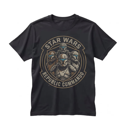 Oversized Clone Commando Trooper Bad Batch Galactic Theme Park Graphic Apparel Vintage Cotton Unisex TShirt