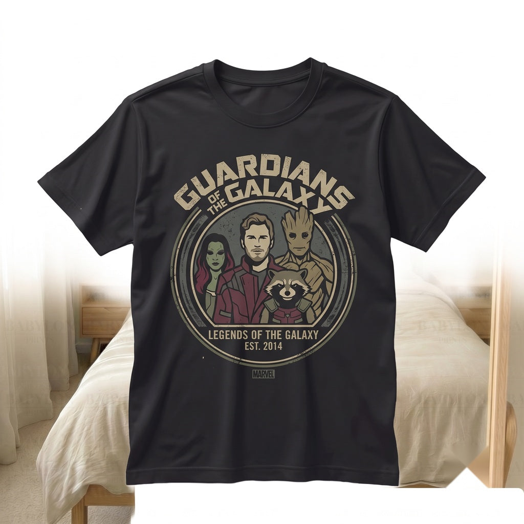 Vintage Cosmic Rewind Roller Coaster Starlord Gamora Mantis Rocket Groot Space Heroes Theme Park Unisex TShirt