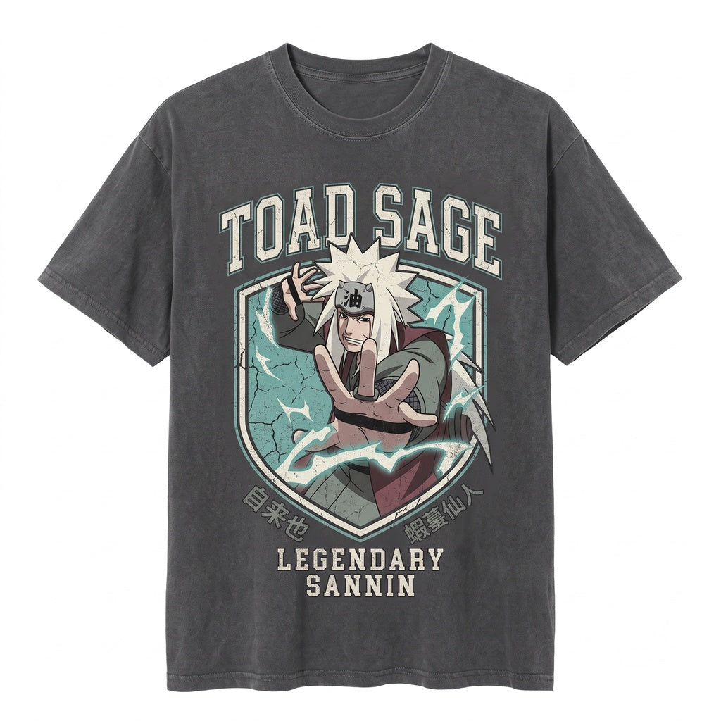 Legendary Toad Sage Jiraiya Anime Graphic 100% Cotton Otaku Gift Unisex TShirt