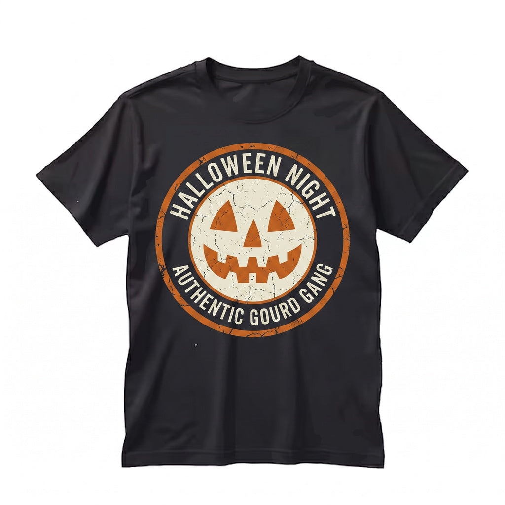Jack-O-Lantern Pumpkin Face Hooded Sweatshirt, Spooky Halloween Witch Costume Trick Or Treat Graphic Unisex TShirt