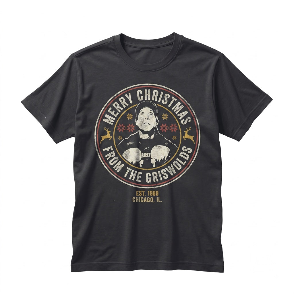 Funny 90s Holiday Vacation Movie Ugly Christmas Retro Graphic Unisex TShirt