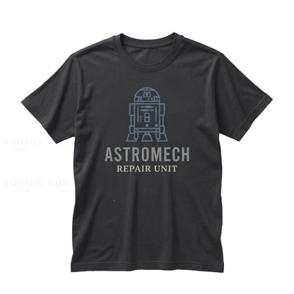 Vintage R2-D2 Graphic Droid Retro Sci-Fi Robot May Fourth Theme Park Matching Apparel Unisex TShirt