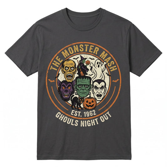 Vintage Halloween Monster Graphic Retro Spooky Season Fall Unisex TShirt