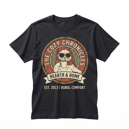 Chill Cat Ugly Christmas Sweater Meme, Funny Ironic Xmas Holiday Joke, Vintage Brainrot Graphic Apparel, Unisex TShirt