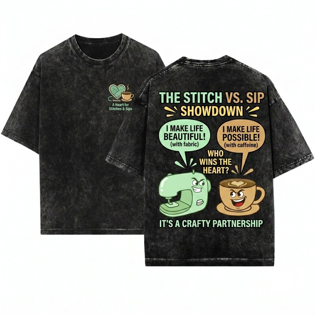 Funny Sewing Machine Quilting Seamstress Fabric Lover Birthday Present Unisex Wash T-Shirt