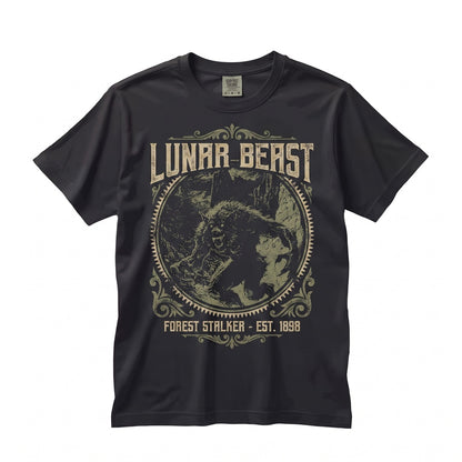 Gothic Werewolf Horror Monster Full Moon Dark Fantasy Creature Unisex TShirt