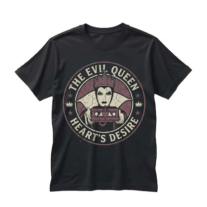 Vintage Evil Queen Graphic Villains Theme Park Vacation Apparel Unisex TShirt