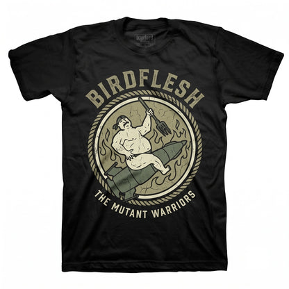 Birdflesh Grindcore Death Metal Band Graphic Cotton Black Unisex TShirt