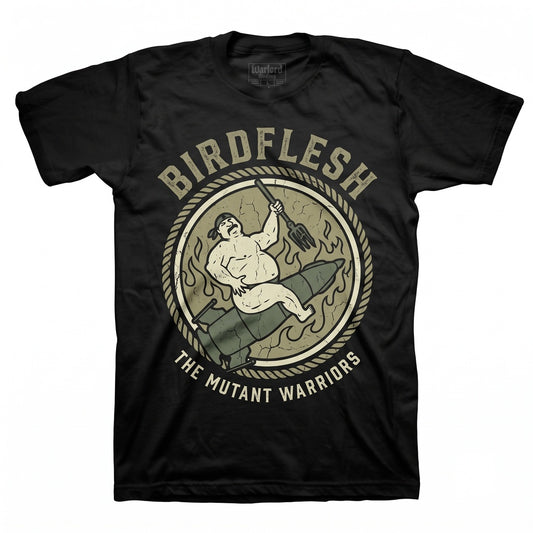 Birdflesh Grindcore Death Metal Band Graphic Cotton Black Unisex TShirt