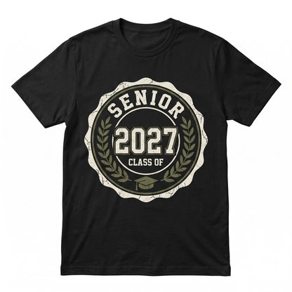 Retro Senior Class of 2027 Graduation High School Student Apparel Unisex TShirt