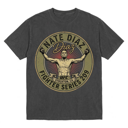 Nate Diaz Graphic Stockton Slap MMA Fighter 209 Legend Vintage Combat Sports Apparel Unisex TShirt