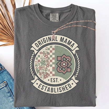 Mama Colorful Floral Pattern Bright Summer Unisex TShirt