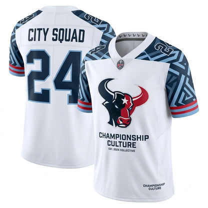 Unisex Stitched Football Fan Jersey, Breathable Mesh Game Day Athletic Shirt
