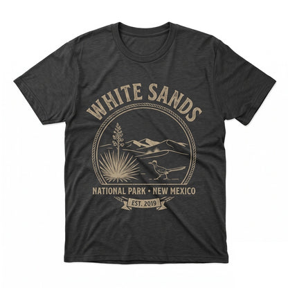 Vintage White Sands National Park New Mexico Desert Retro Hiking Nature Graphic Gift Unisex TShirt