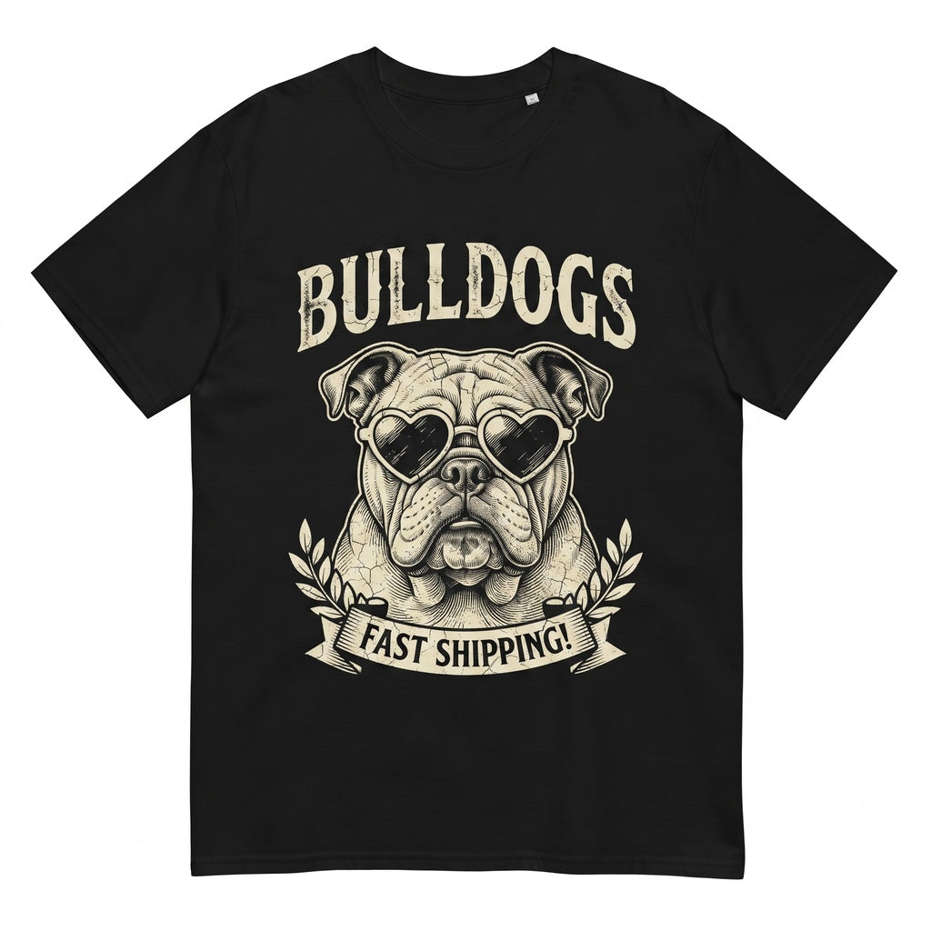 Neon Bulldogs Mascot Back To School Sports Logo Apparel Unisex TShirt