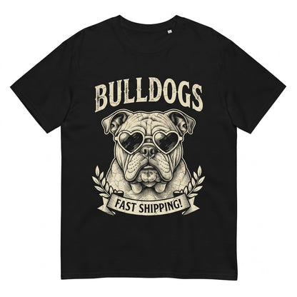 Neon Bulldogs Mascot Back To School Sports Logo Apparel Unisex TShirt