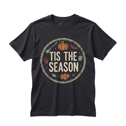 Cute Tis The Season Pumpkin Halloween Thanksgiving Baseball Gift Unisex TShirt