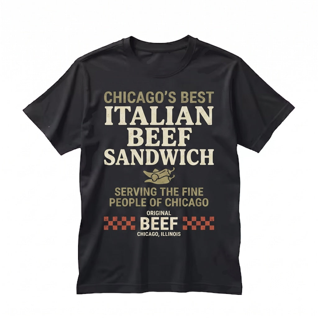 Original Beef Chicago Retro Italian Sandwich Crewneck Graphic Vintage Unisex TShirt