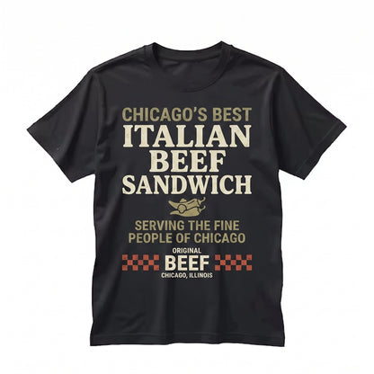 Original Beef Chicago Retro Italian Sandwich Crewneck Graphic Vintage Unisex TShirt