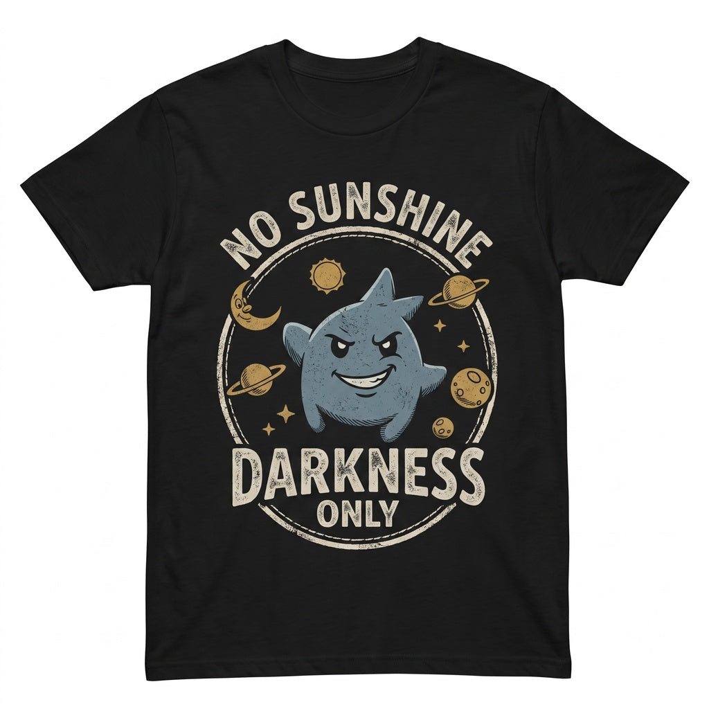 Theres No Sunshine Only Darkness Lumalee Retro Video Game Movie Graphic Unisex TShirt