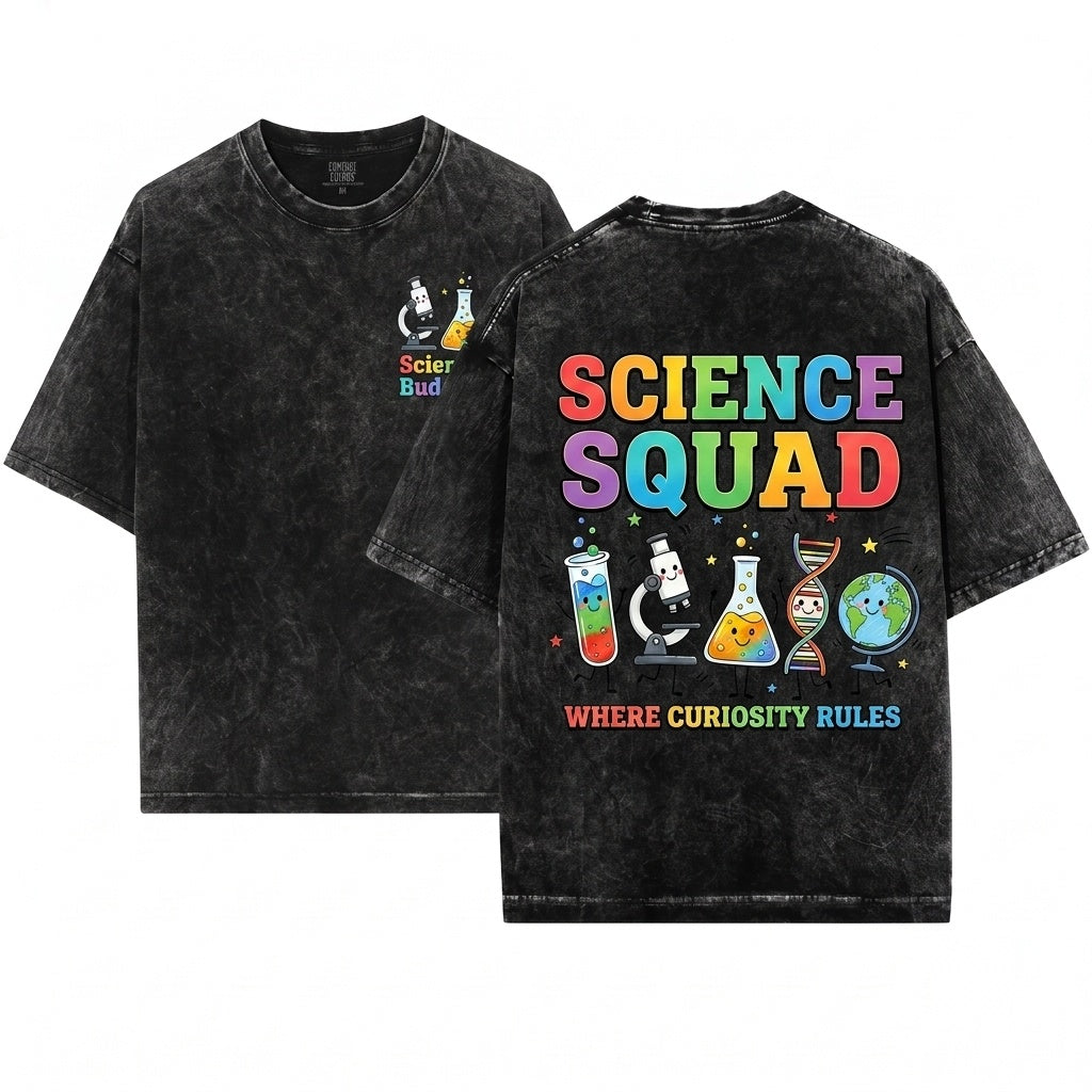 Cute Science Supplies Teacher STEM Biology Chemistry Back To School Gift Unisex Wash T-Shirt