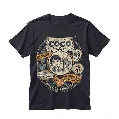 Coco Miguel Rivera Dante Sugar Skull Day of the Dead Skeleton Calavera Balloon Unisex TShirt