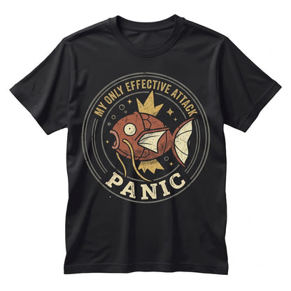 Magikarp Panic Vintage Wash Graphic Anime Gamer Gift Retro Acid Oversized Unisex TShirt