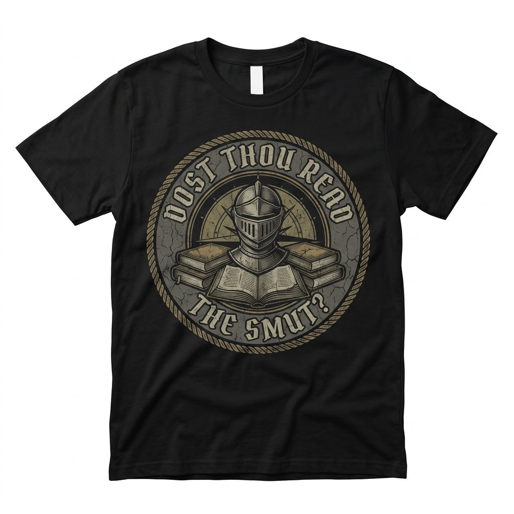 Dost Thou Read the Smut Embroidered Bookish Spicy Romance Reader Gift Funny Lit Nerd Unisex TShirt