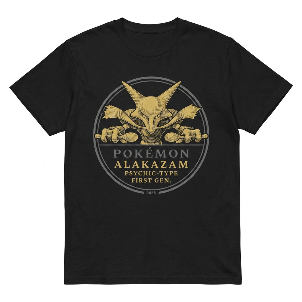 Psychic Spoon Telekinesis Japanese Retro Graphic Vintage Wash Oversized Streetwear Gamer Gift Unisex TShirt